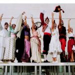 Representació de la Commedia dell’Arte a l’atriu de l’Institut del Teatre (Barcelona). (Jordi Bellver).